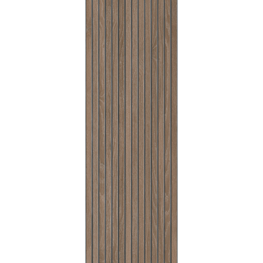 Nordic Warm Oak Acoustic Wood Effect Ceramic 40x120cm