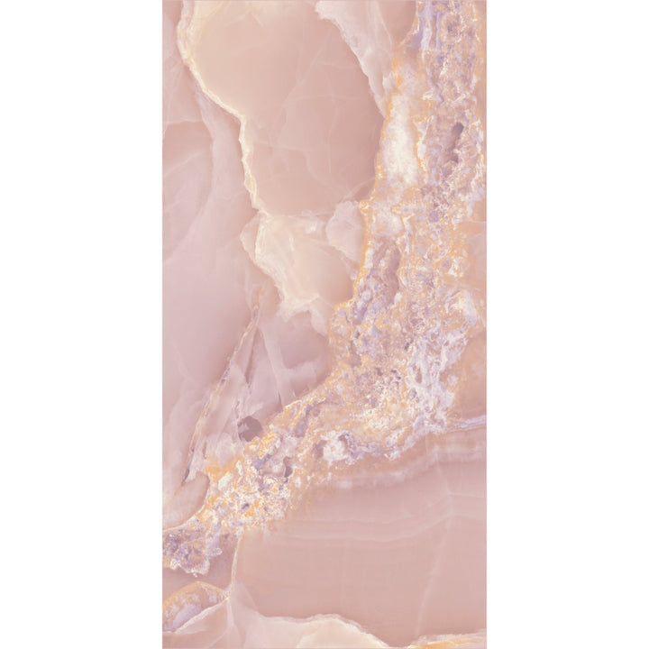 Onyx Royale Rosa Pink Polished Porcelain 60x120cm