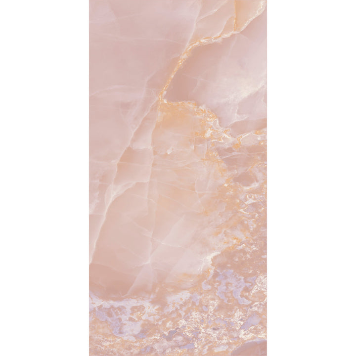Onyx Royale Rosa Pink Polished Porcelain 60x120cm