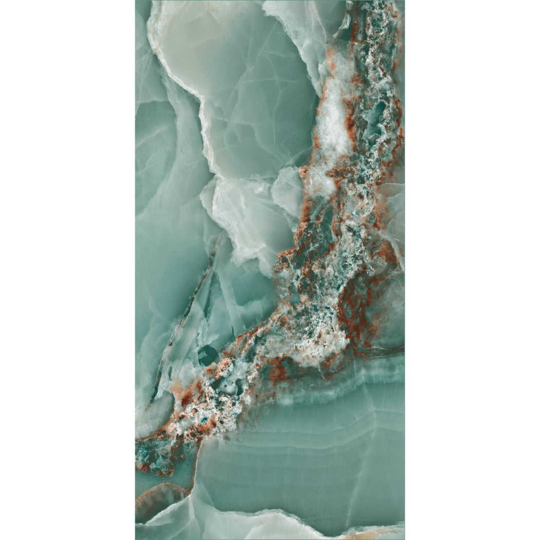 Onyx Royale Jade Green Polished Porcelain 60x120cm
