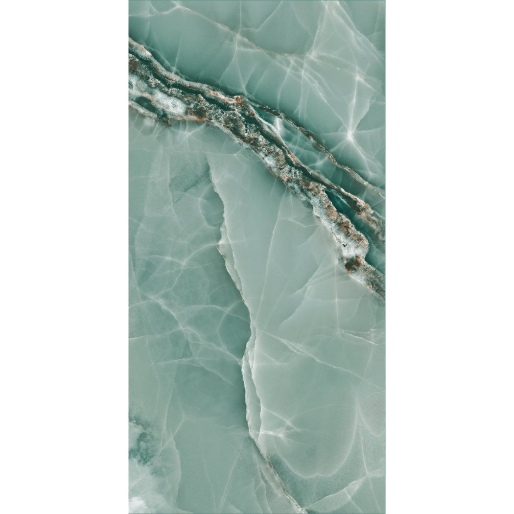 Onyx Royale Jade Green Polished Porcelain 60x120cm