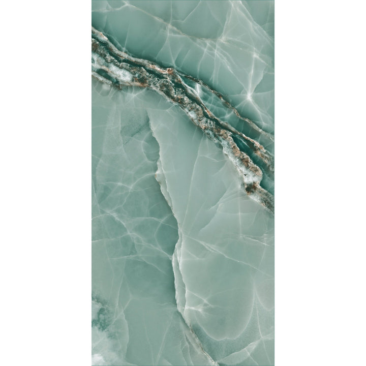 Onyx Royale Jade Green Polished Porcelain 60x120cm
