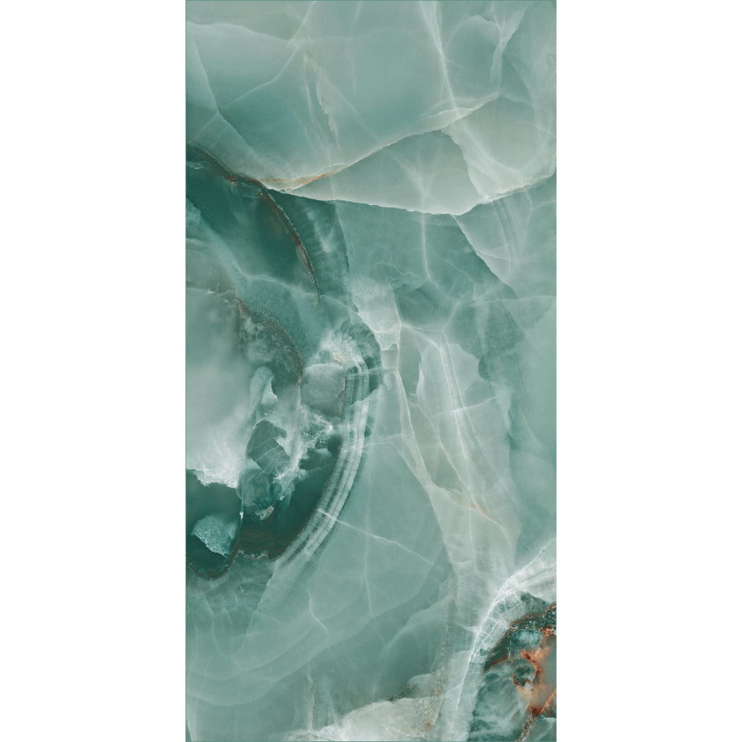Onyx Royale Jade Green Polished Porcelain 60x120cm