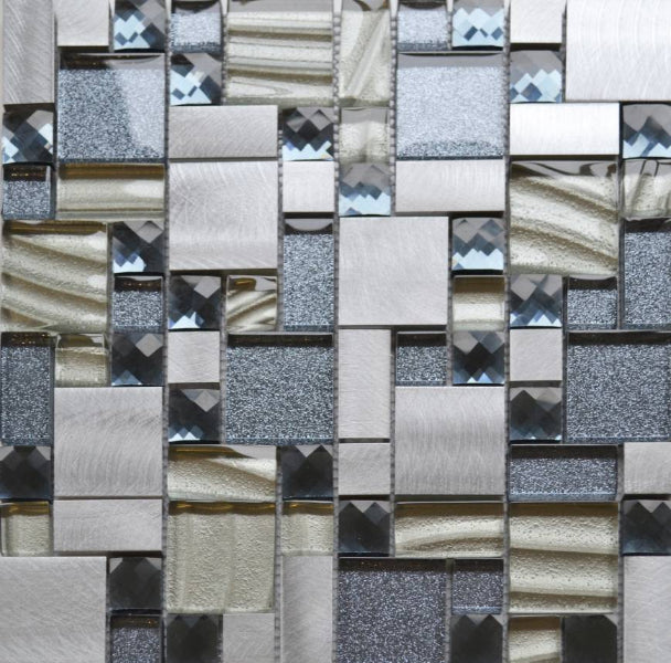 Orbit Silver Modular Mosaic 30x30cm