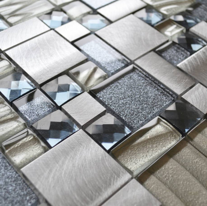 Orbit Silver Modular Mosaic 30x30cm