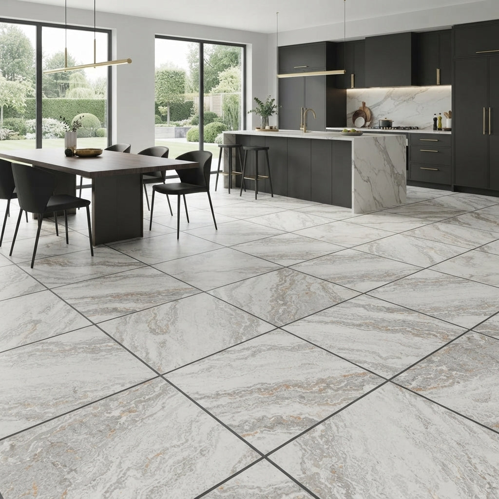 Pietra Quarzo Bianco Porcelain 60x60cm