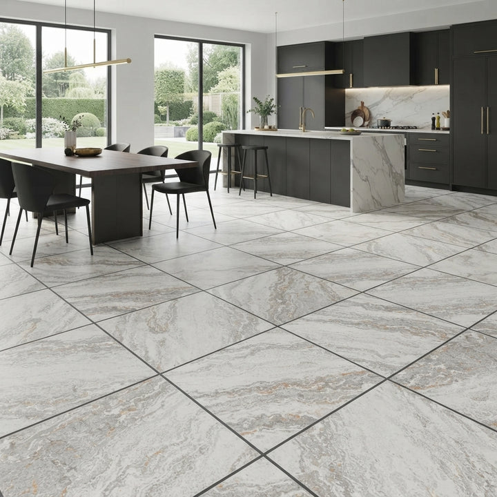 Pietra Quarzo Bianco Porcelain 60x60cm