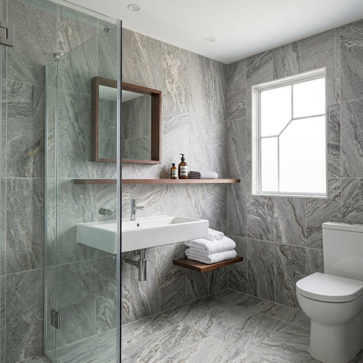 Pietra Quarzo Grigio Porcelain 30x60cm