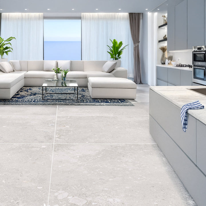 Plaza Pearl Stone Effect Porcelain 99.5x99.5cm