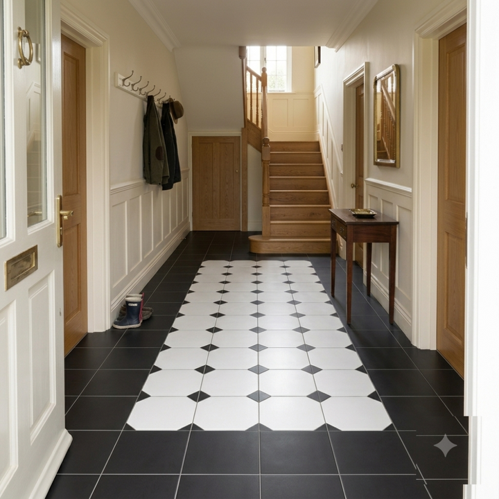 Regent Geo Pattern Porcelain 20x20cm