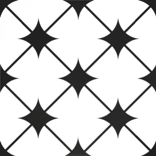 Regent Star Pattern Porcelain 20x20cm
