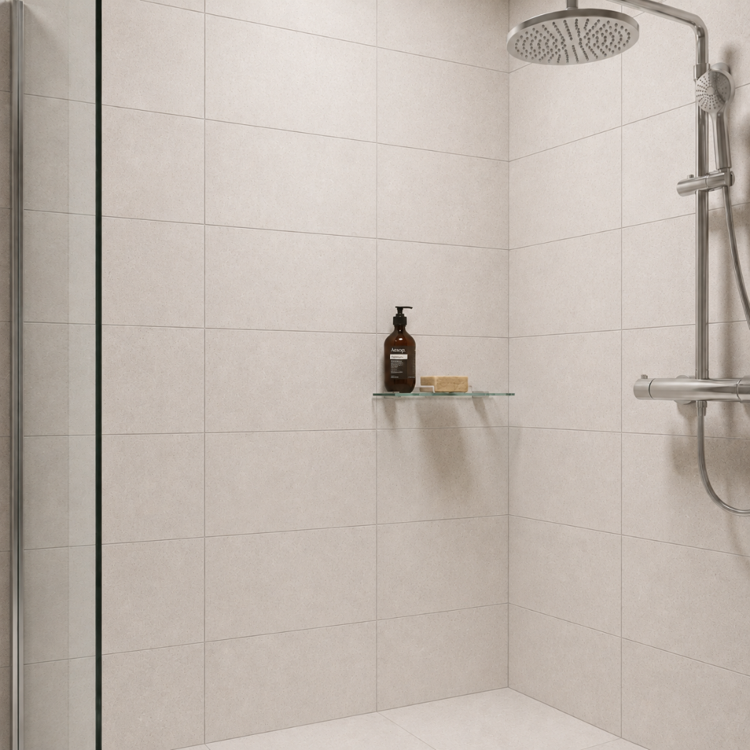Saray White Stone Effect Porcelain 30x60cm