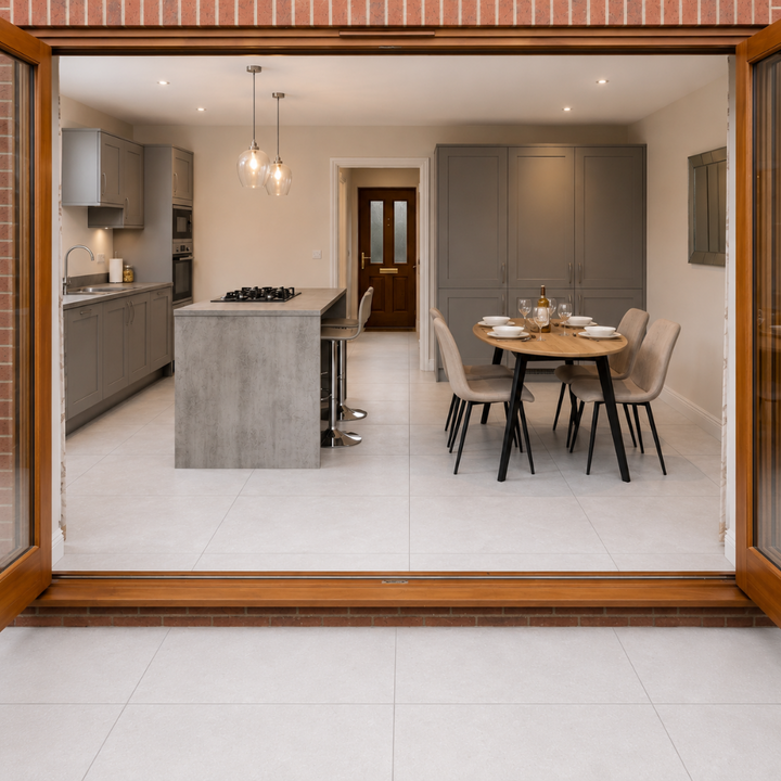 Saray White Stone Effect Porcelain 80x80cm