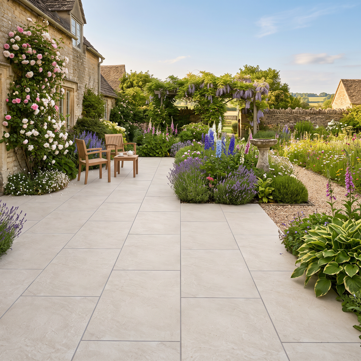 Slate Rock Bone 2cm Outdoor Porcelain 59.2x120cm