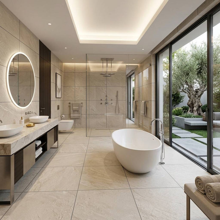 Slate Rock Bone Stone Effect Porcelain 59.5x120cm