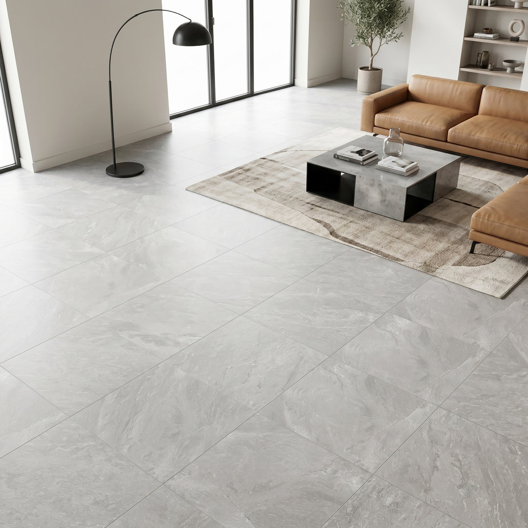 Slate Rock Grey Stone Effect Porcelain 59.5x59.5cm