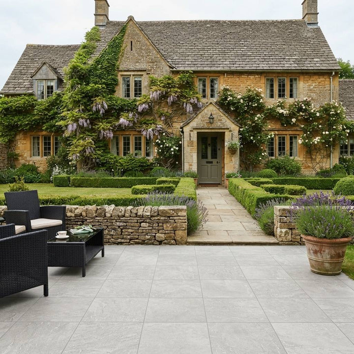 Slate Rock Grey 2cm Outdoor Porcelain 59.2x59.2cm
