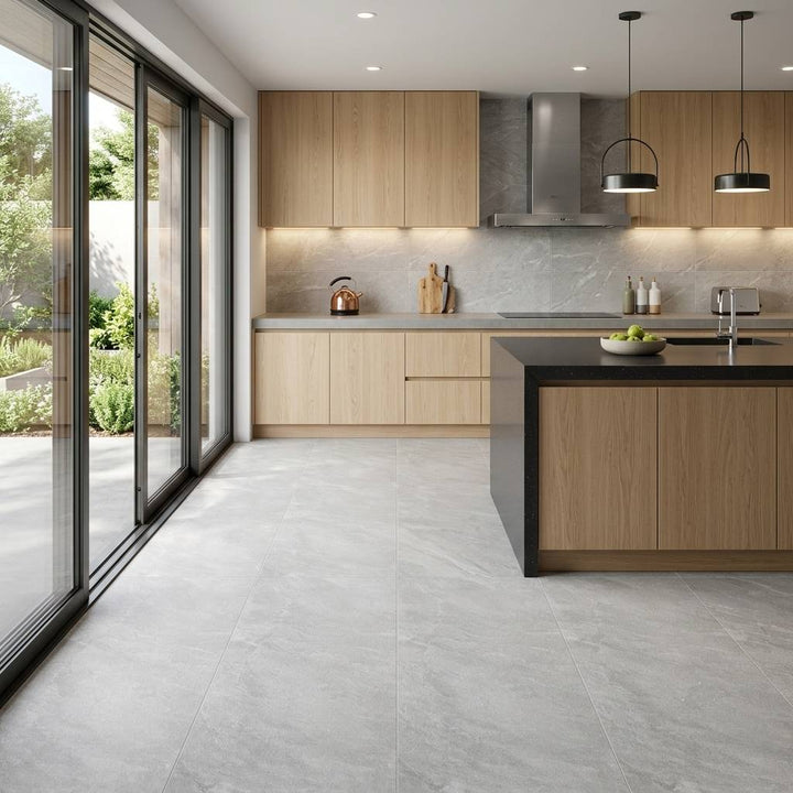 Slate Rock Grey Stone Effect Porcelain 59.5x120cm