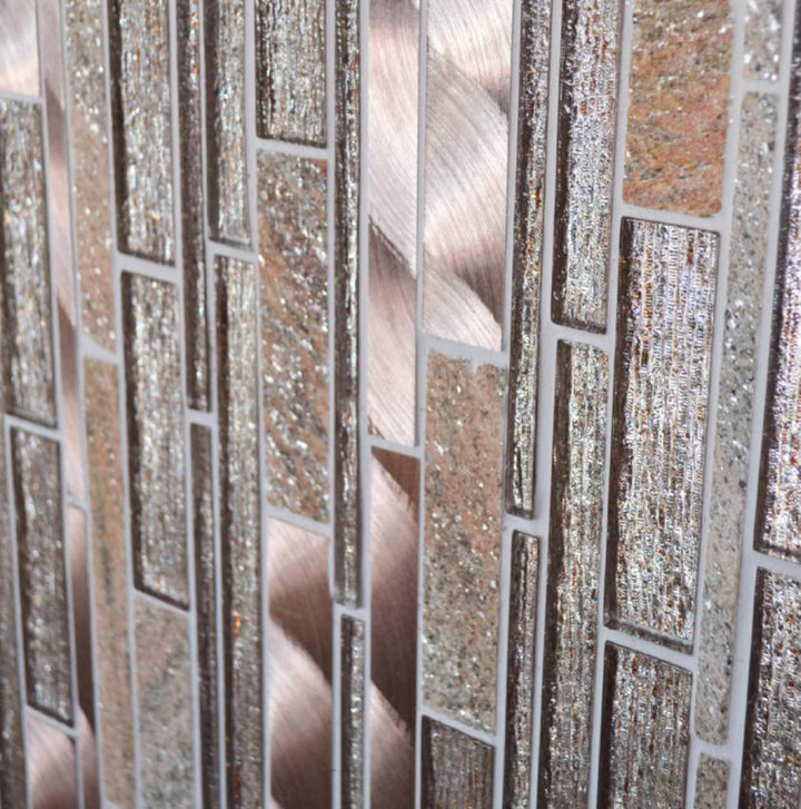 Strato Gold Strip Mosaic 30.6x30.6cm