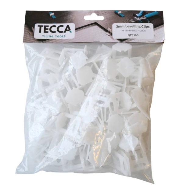 Tecca Levelling Clips - Pack of 100 - 3mm