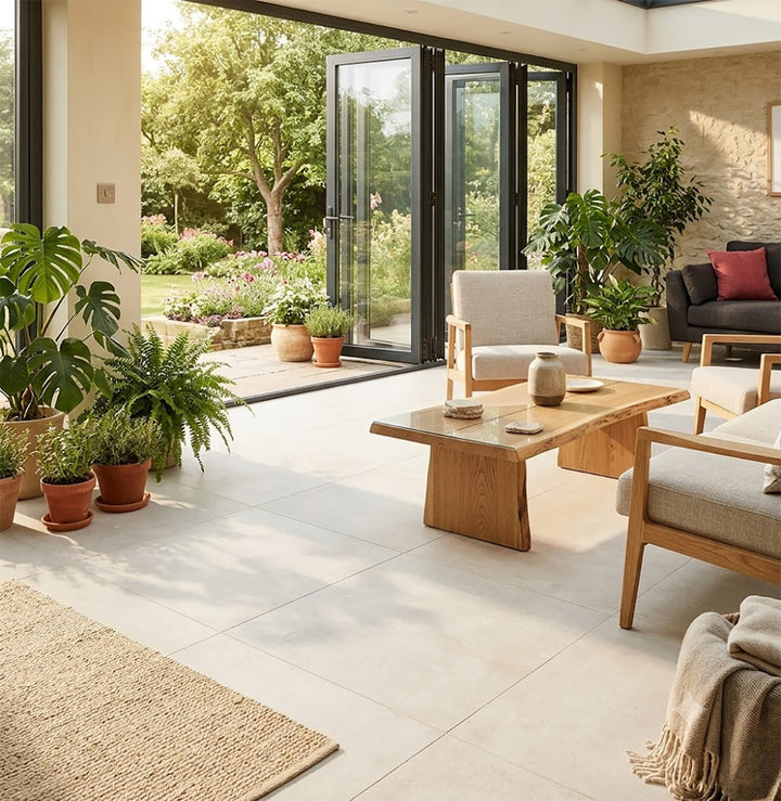 Urbino Cement Ivory Porcelain 90x90cm