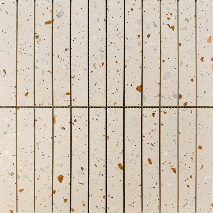 Veneto Terrazzo Cream KitKat Mosaic 30x30cm