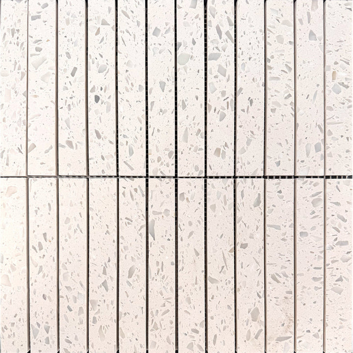 Veneto Terrazzo White KitKat Mosaic 30x30cm