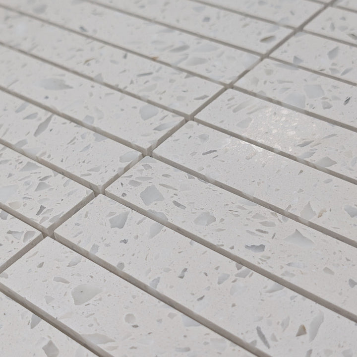 Veneto Terrazzo White KitKat Mosaic 30x30cm