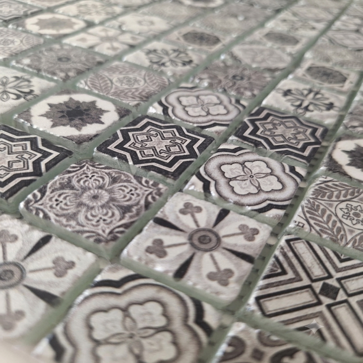 Vintage Grey 2.3cm Mosaic 30x30cm