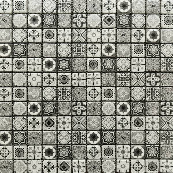 Vintage Grey 2.3cm Mosaic 30x30cm