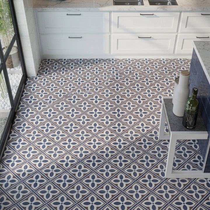 Westbourne Blue Porcelain 20x20cm